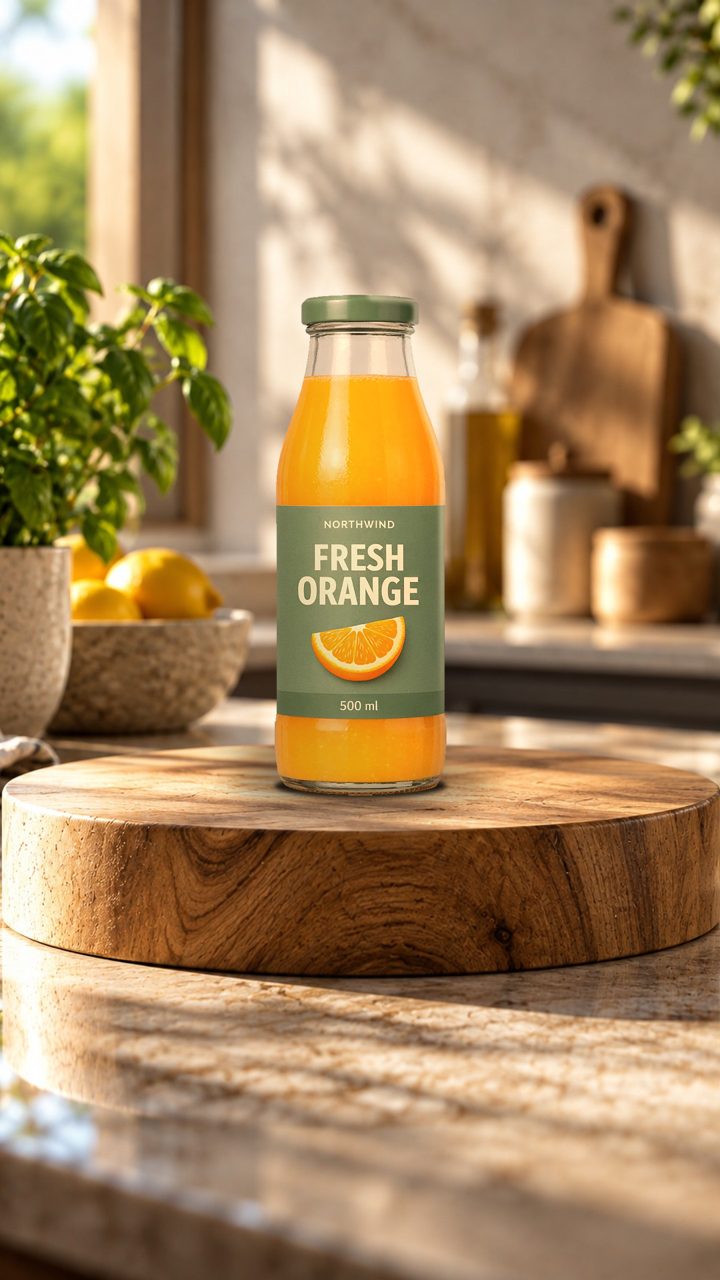 AI product video made with Launch Desk: Fresh orange, morning light
