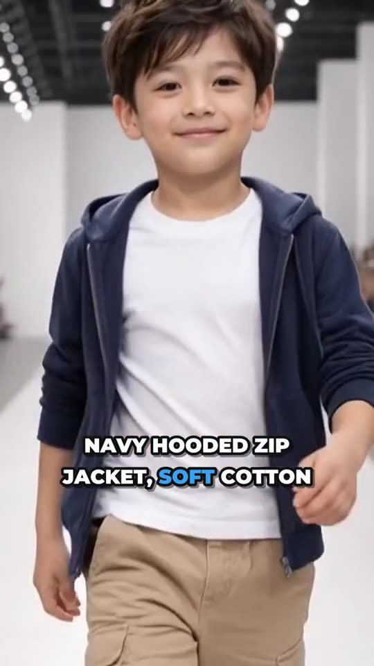 AI fashion model made with Launch Desk: Boys' everyday look
